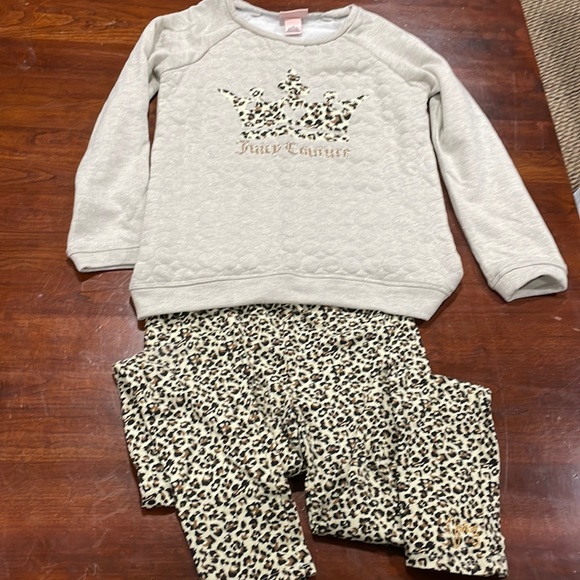 Juice Couture set Girls size 12 sweater and leggings - Picture 1 of 8